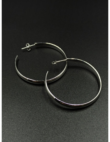 Silver hoop earrings