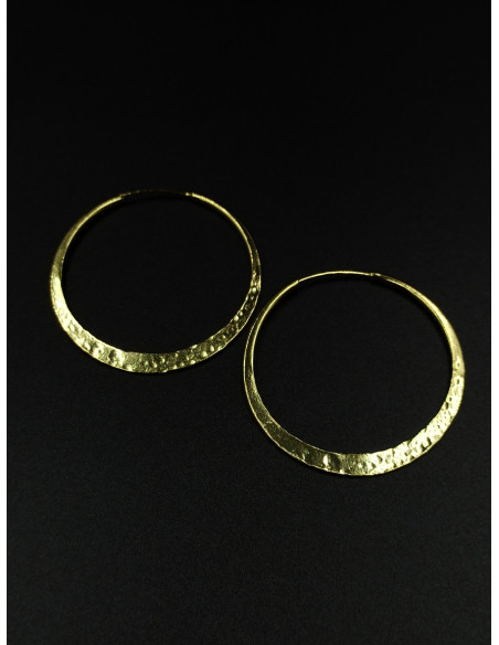 Silver hoop earrings