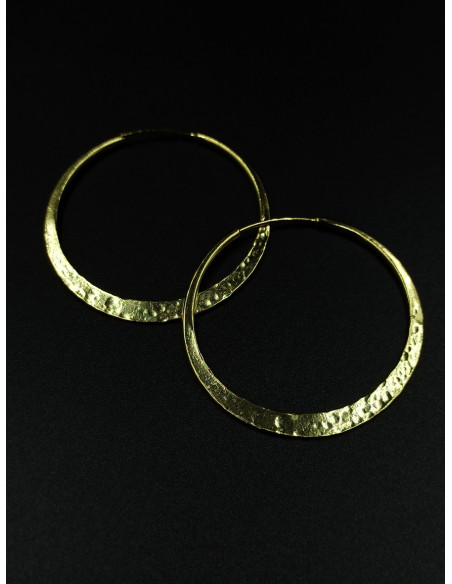 Silver hoop earrings