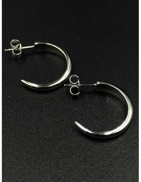 Silver hoop earrings
