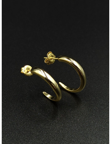 Silver hoop earrings