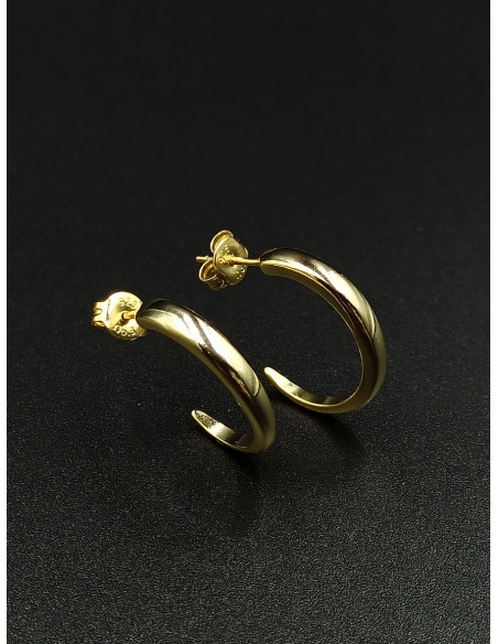 Silver hoop earrings