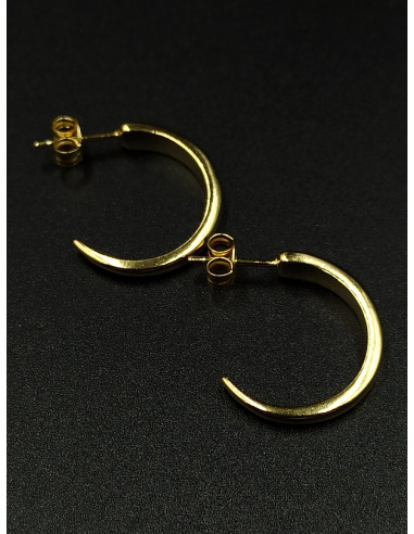 Silver hoop earrings