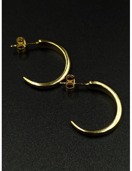 Silver hoop earrings