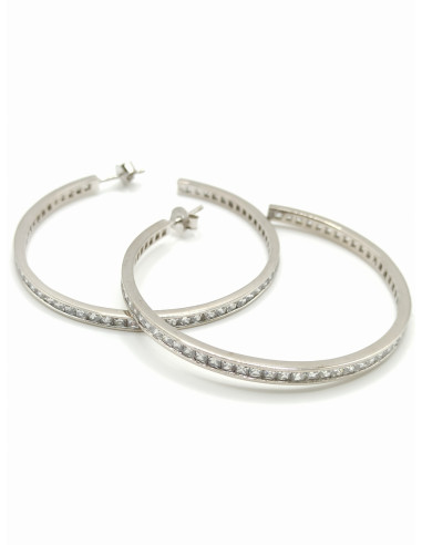 Silver hoop earrings