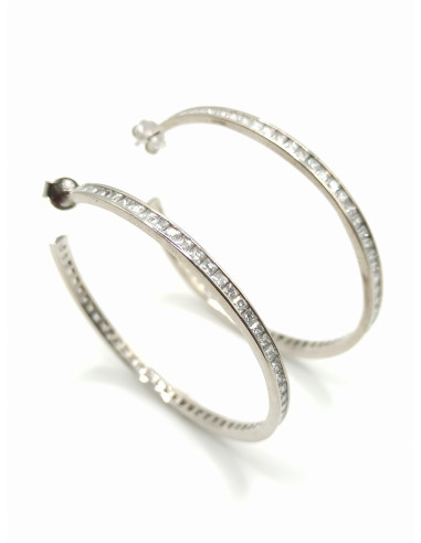 Silver hoop earrings