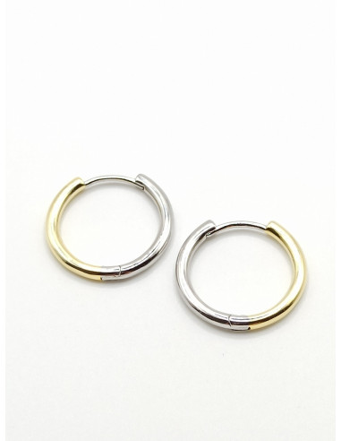 Silver hoop earrings