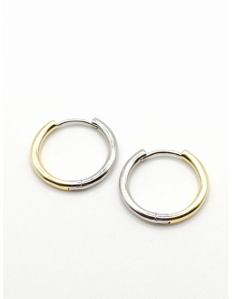 Silver hoop earrings