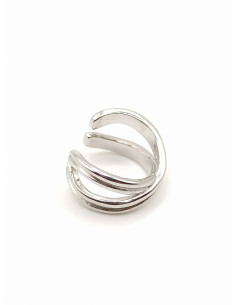 Silver ear cuffs