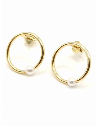 Silver hoop earrings