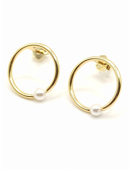 Silver hoop earrings