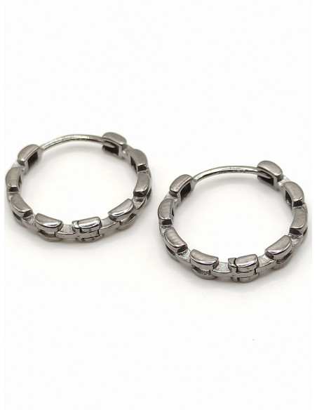 Silver hoop earrings