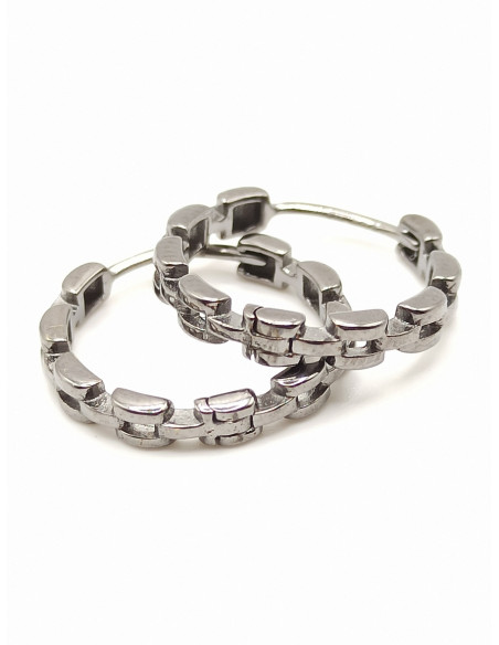 Silver hoop earrings