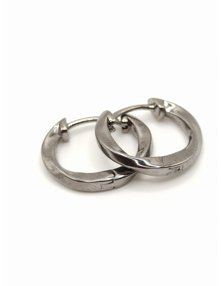 Silver hoop earrings