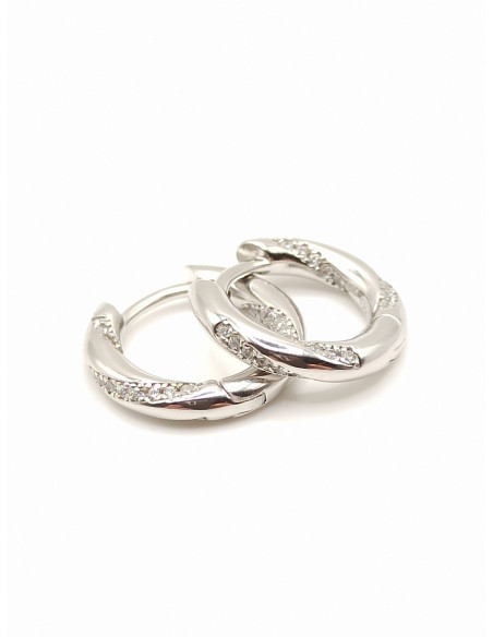 Silver hoop earrings