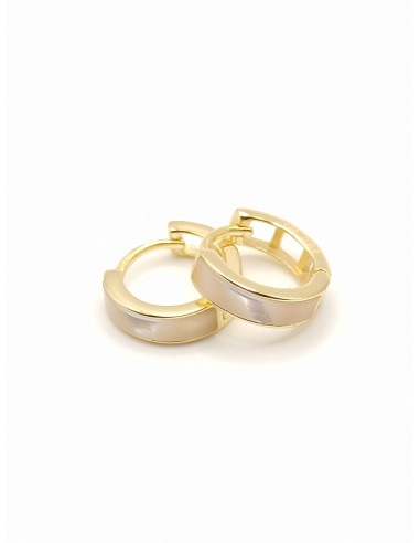 Silver hoop earrings