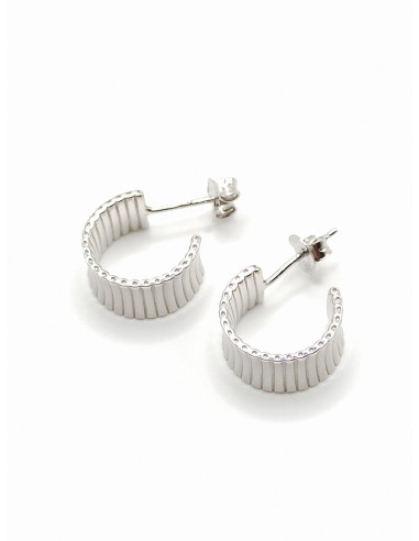 Silver hoop earrings