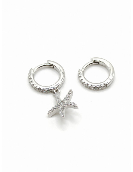 Ασημένια σκουλαρίκια