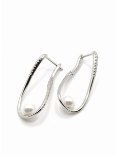 Ασημένια σκουλαρίκια