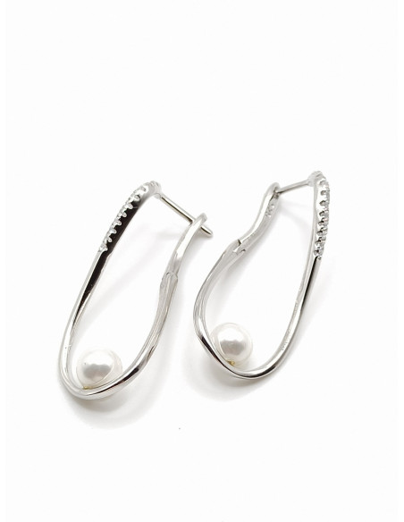 Ασημένια σκουλαρίκια