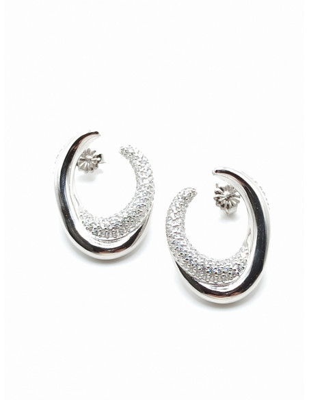 Silver earrings