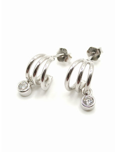 Ασημένια σκουλαρίκια