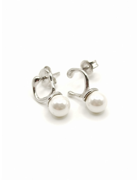 Ασημένια σκουλαρίκια