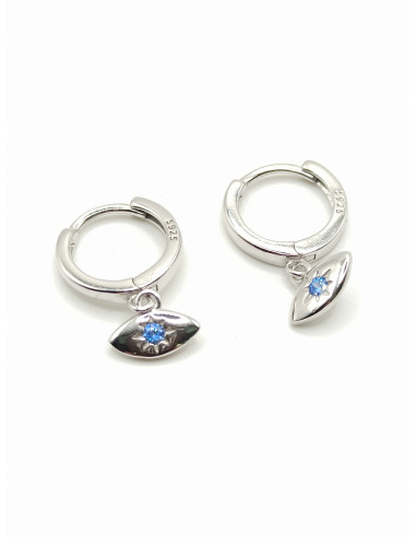 Silver hoop earrings