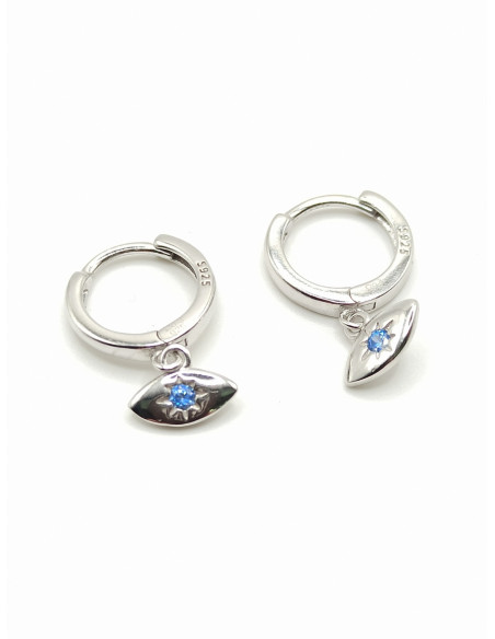 Silver hoop earrings