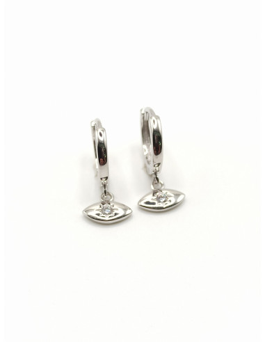 Silver hoop earrings