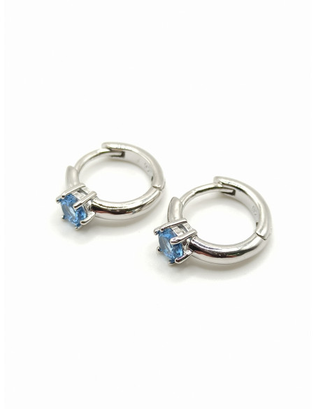 Silver hoop earrings