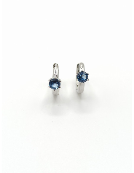 Silver hoop earrings