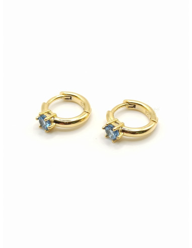 Silver hoop earrings