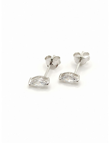 Silver stud earrings