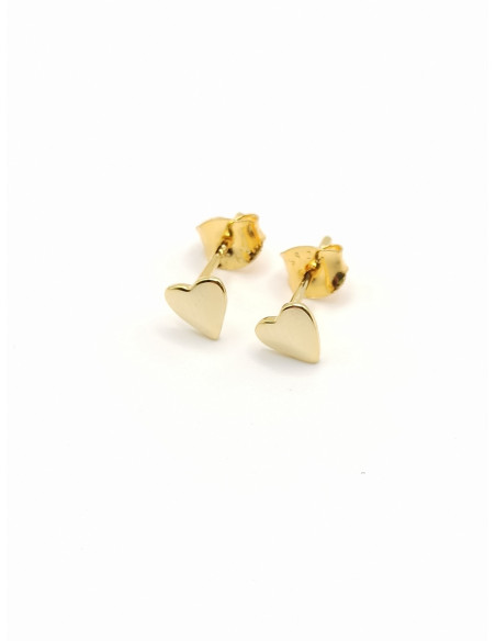 Silver heart earrings