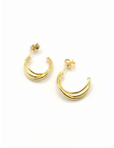 Silver hoop earrings