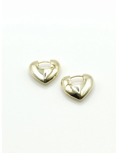 Silver heart earrings