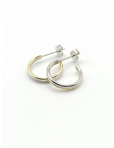 Silver hoop earrings
