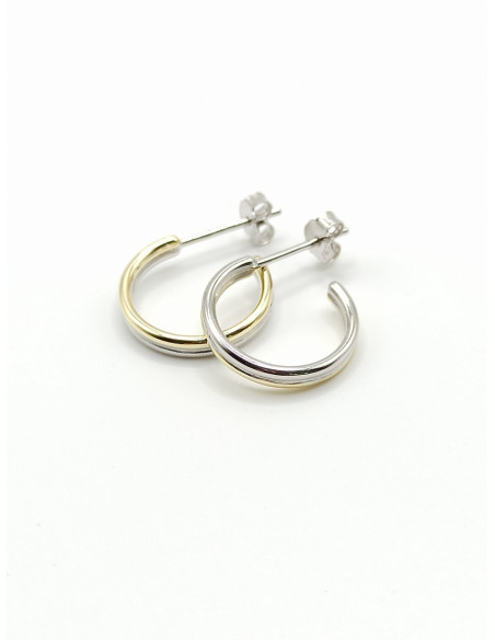 Silver hoop earrings