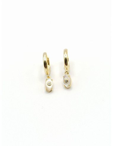 Silver hoop earrings