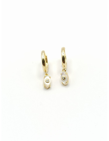 Silver hoop earrings