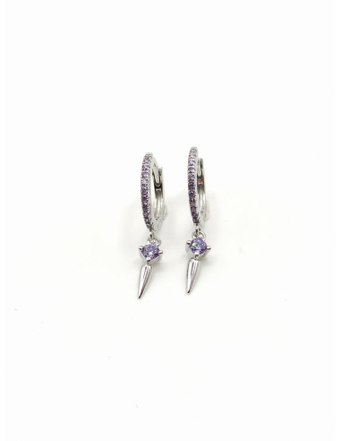 Silver hoop earrings