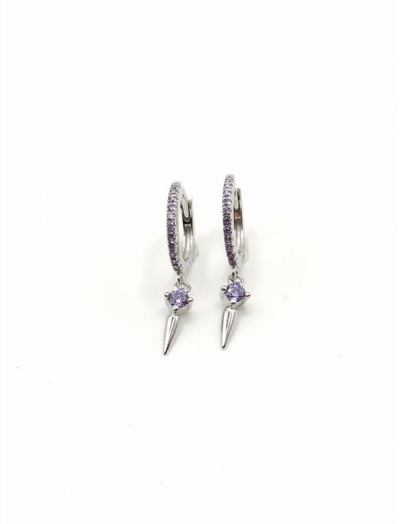 Silver hoop earrings