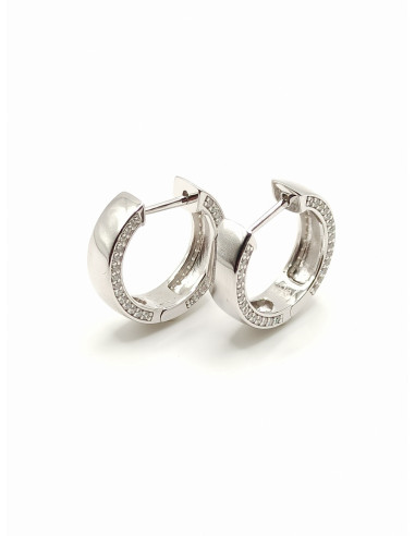 Silver hoop earrings
