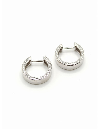 Silver hoop earrings