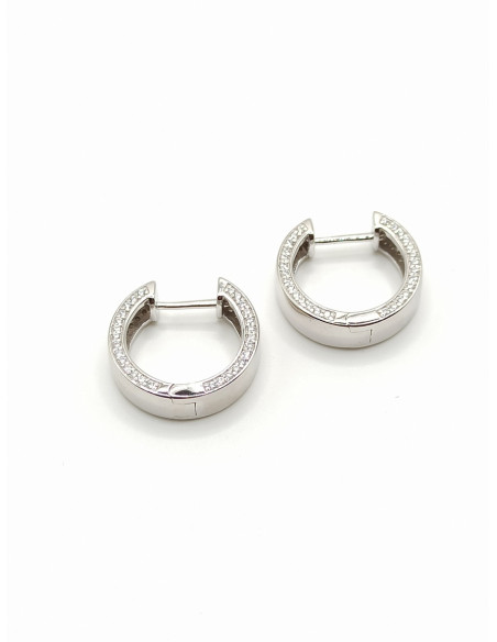 Silver hoop earrings