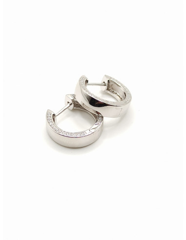 Silver hoop earrings