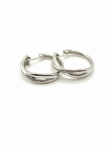 Silver hoop earrings