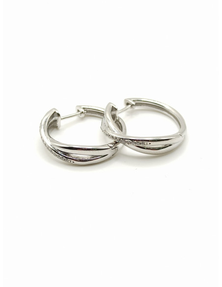 Silver hoop earrings