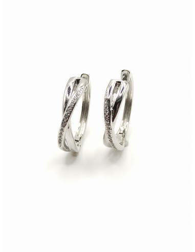 Silver hoop earrings
